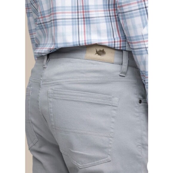 Southern Tide Sullivan 5-Pocket Men's W36 L30 Soft, Flexible Grey Chino Pants - Picture 7 of 13
